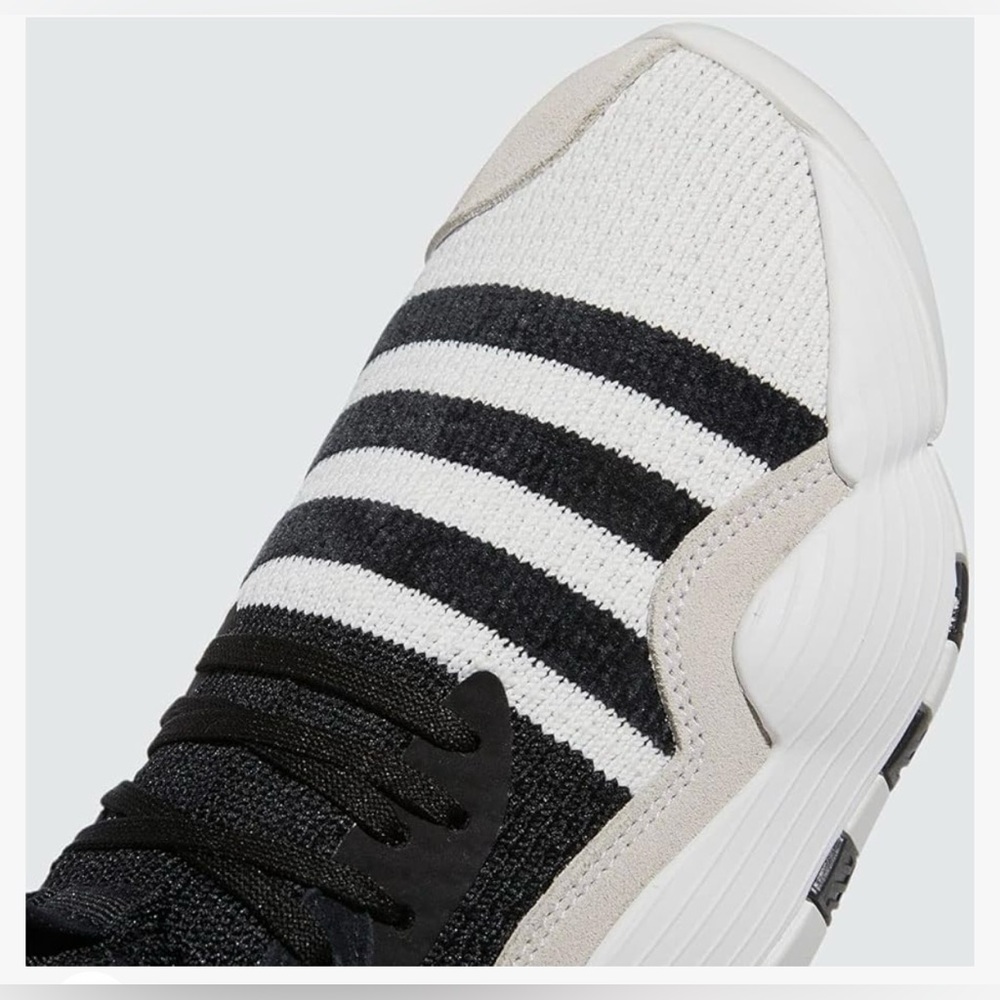 Adidas TRAE YOUNG 2J Unisex Big Kids Black and White basketball shoes - Picture 3 of 9